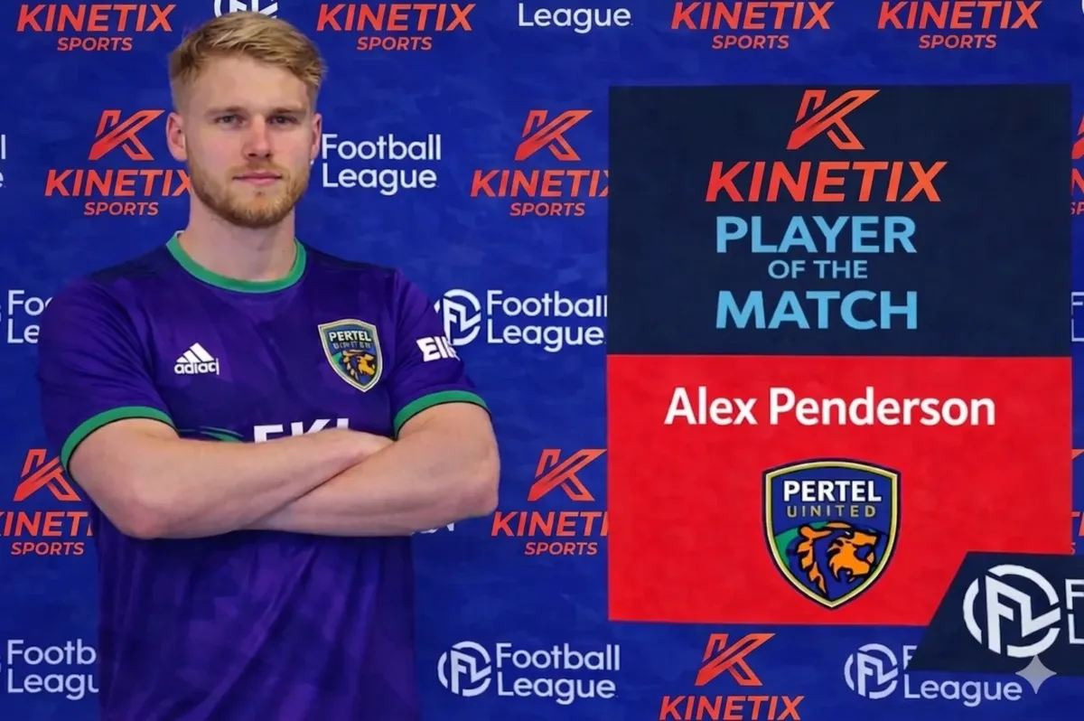 A branded Player of the Match screen inside Football League